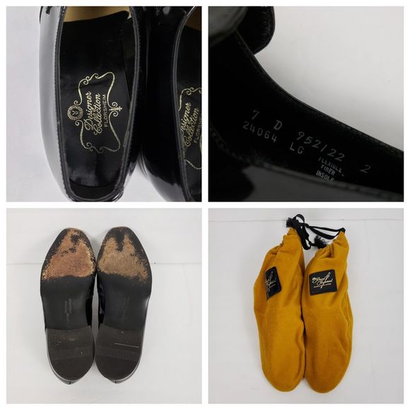Florsheim dress shoes 7 groom designer shiny black - Picture 7 of 7